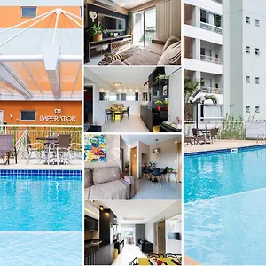 Apto A 10 Min Da Germanica, Dois Quartos, Salas De Estar E Jantar, Cozinha Completa, Sacada Com Churrasqueira, Wi-fi, Piscina, Academia, Mercadinho 24 E Vaga De Garagem Blumenau